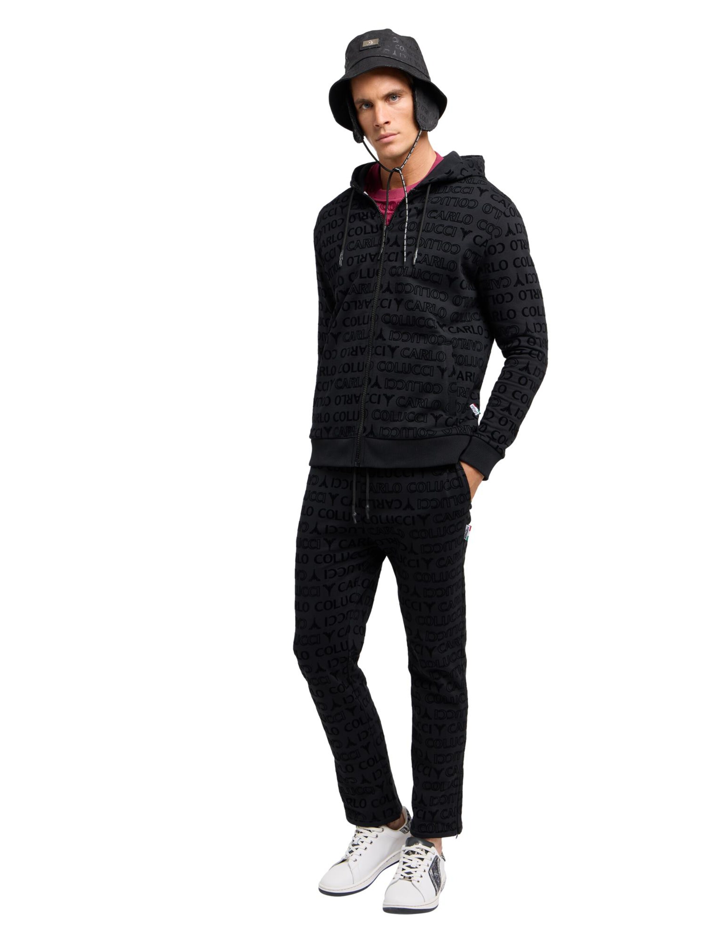 Carlo Colucci Sweat jacket in Black