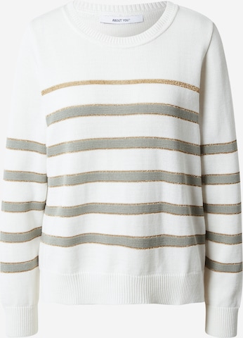 ABOUT YOU Sweater 'Marla' in White: front