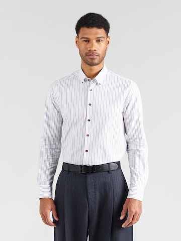 bugatti Klasický střih Košile – hnědá: přední strana