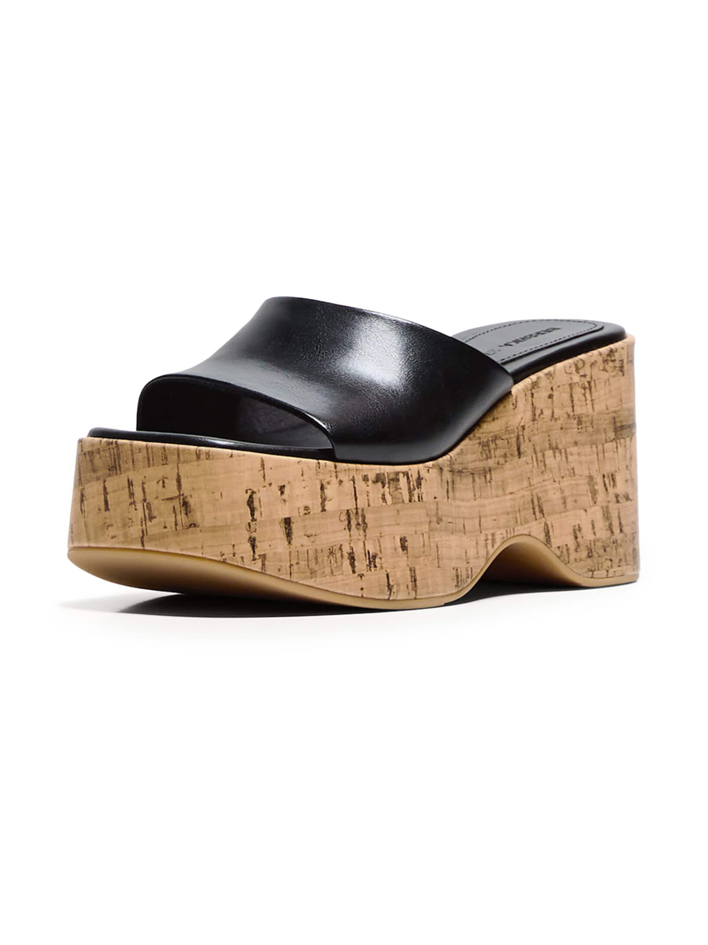 Bershka Papucs - fekete: elől