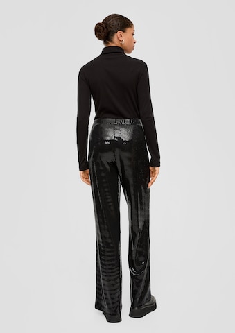 QS Flared Trousers in Black