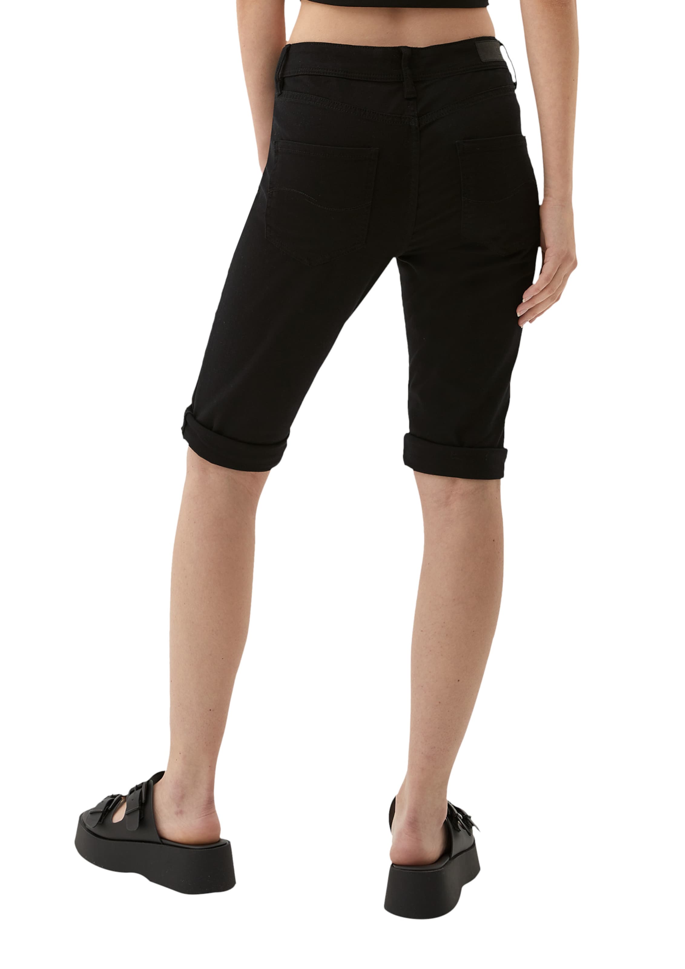 QS Slim fit Trousers ' CATIE ' in Black