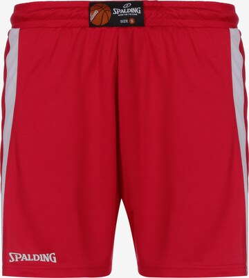 SPALDING Loose fit Workout Pants 'Jam' in Red: front