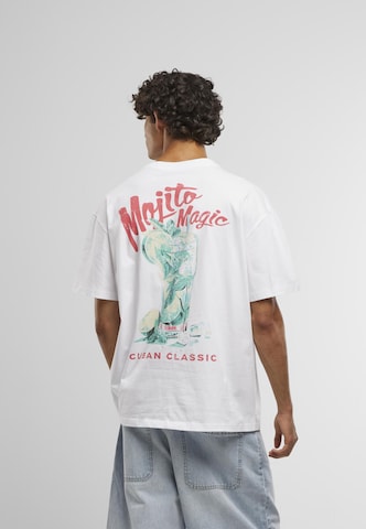 Maglietta 'Cuban' di Mister Tee in bianco: frontale