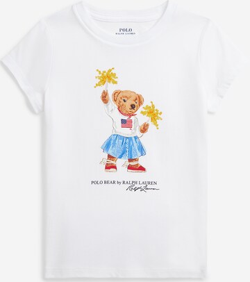 Polo Ralph Lauren T-shirt 'SPRKLRBEARTE' i vit: framsida