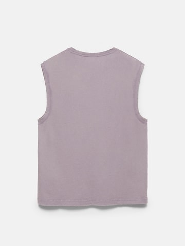 Pull&Bear T-shirt 'STWD' i lila