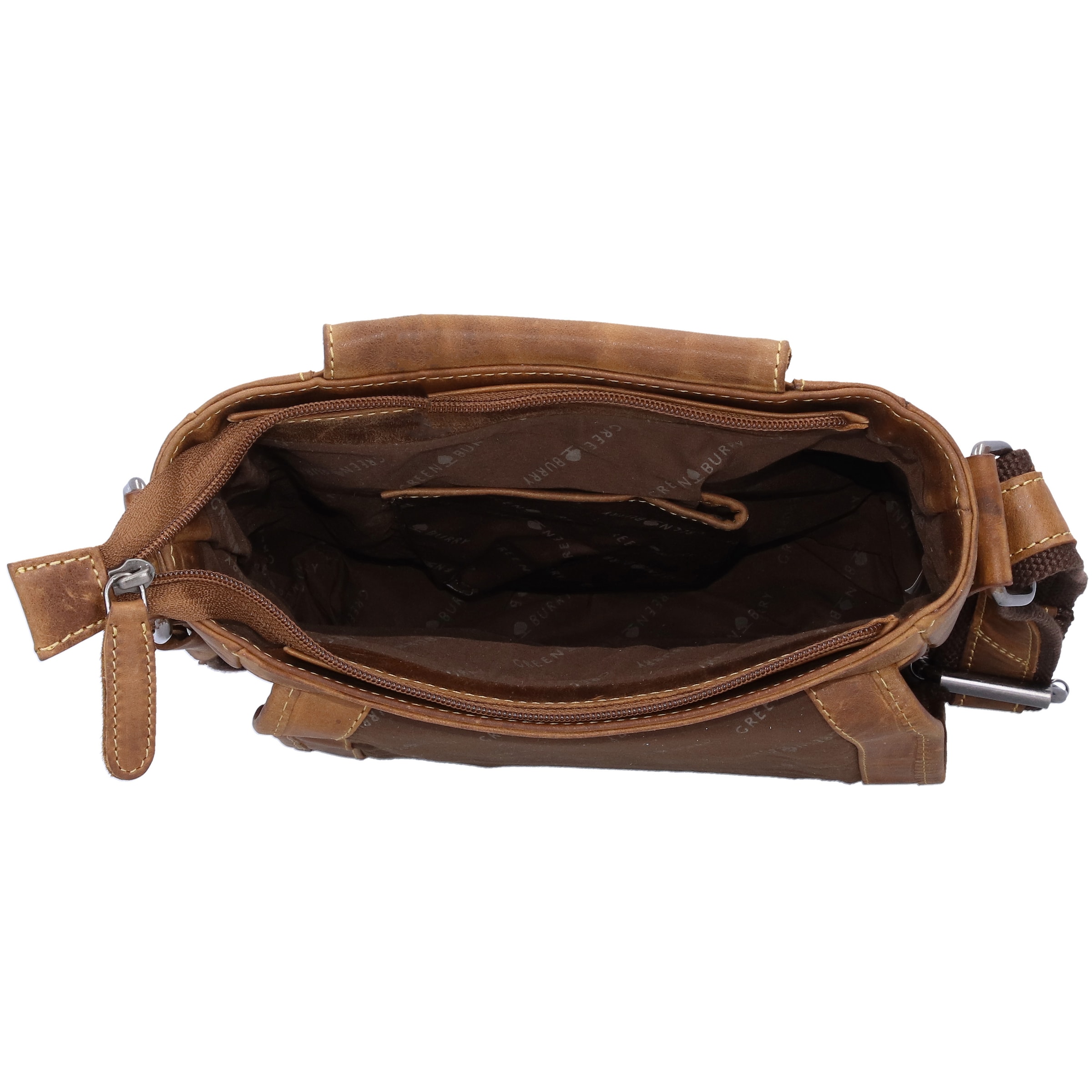 GREENBURRY Umhängetasche in Braun