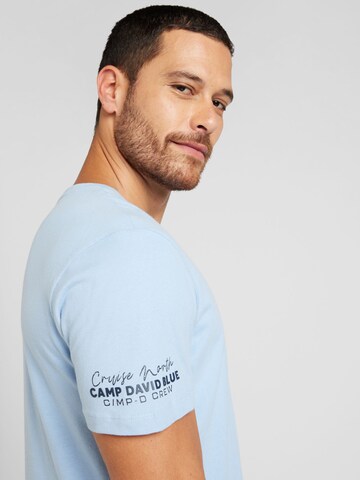 T-Shirt 'Cruise North' CAMP DAVID en bleu