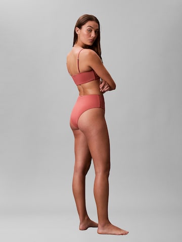 Calvin Klein Swimwear Bandeau Bikinitop 'Essentials' in Rot