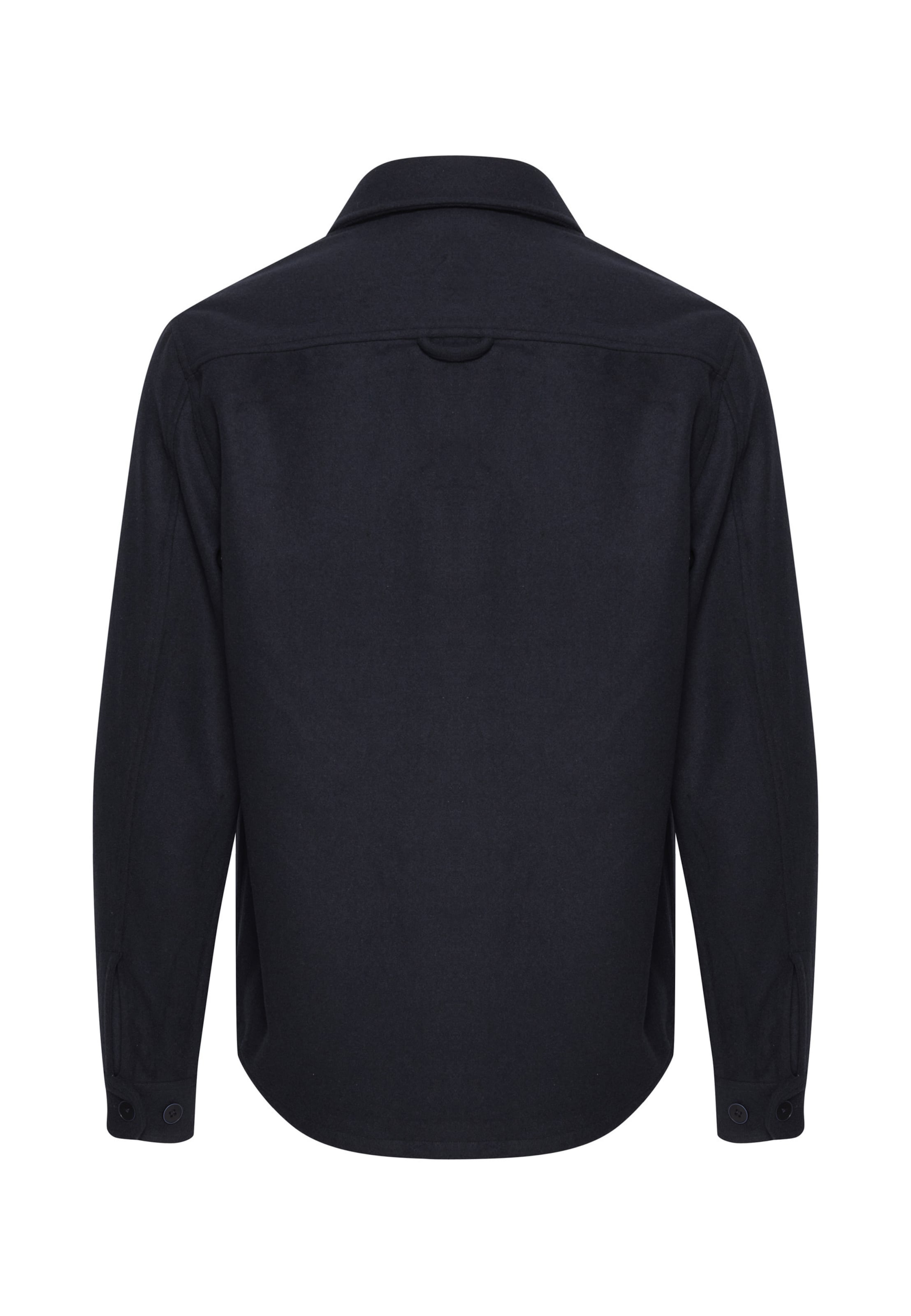 Coupe regular Chemise !Solid en bleu : derrière