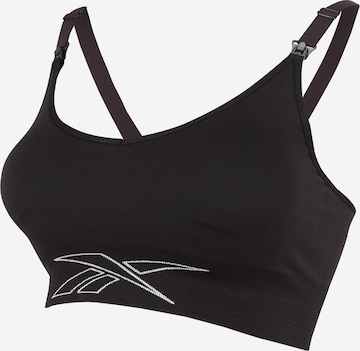 Reebok Bustier Sport-BH in Schwarz: predná strana