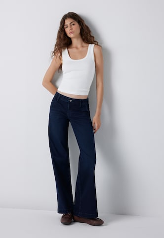 évasé Jean 'VIVECA' Mavi en bleu