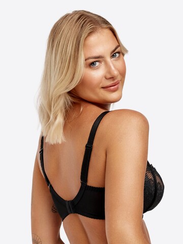 Azal T-shirt Bra 'Otylia' in Black