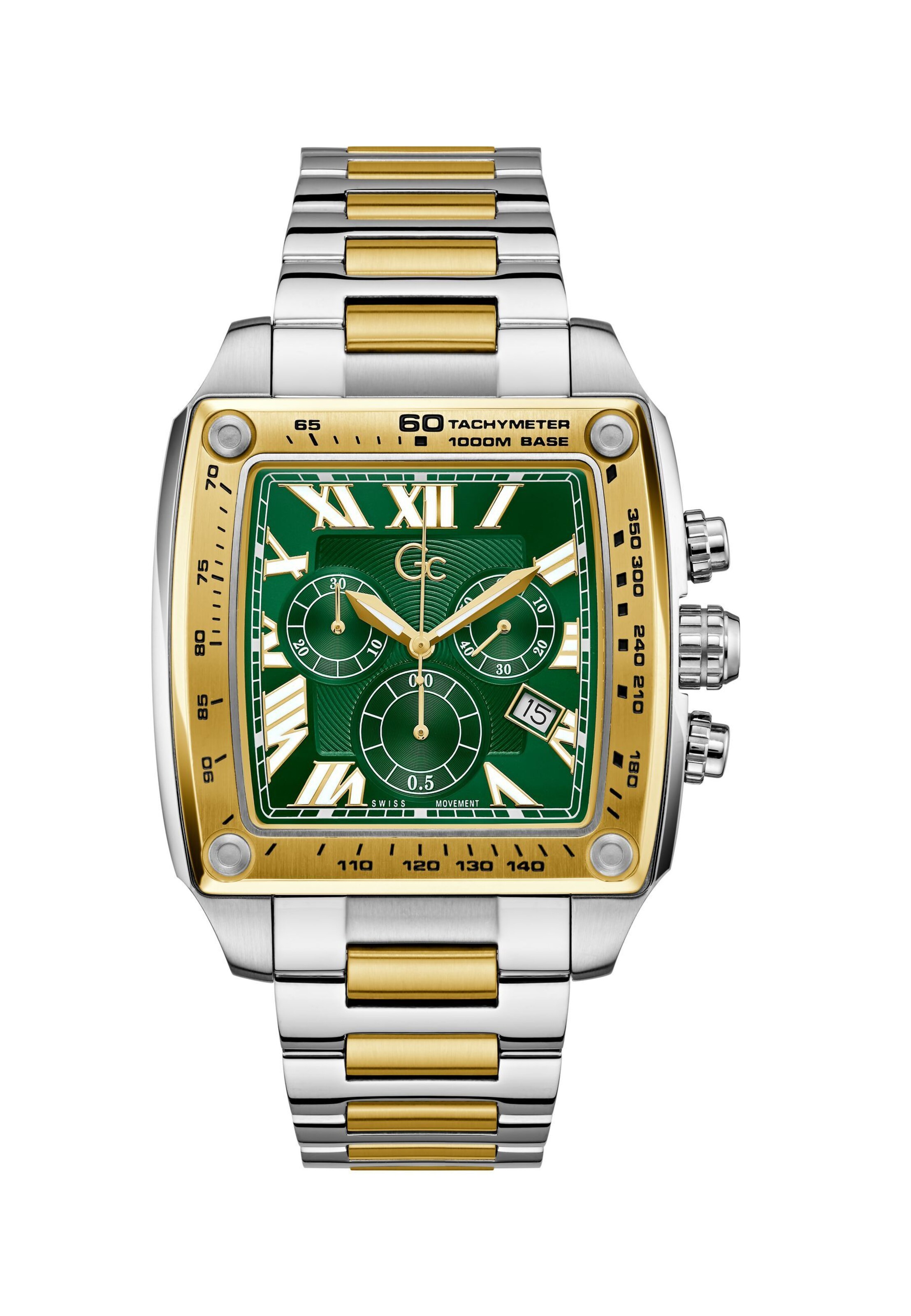 Gc Analoog horloge 'RetroFit' in Zilver: voorkant