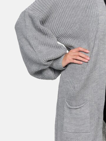Elara Gebreide mantel in Grijs