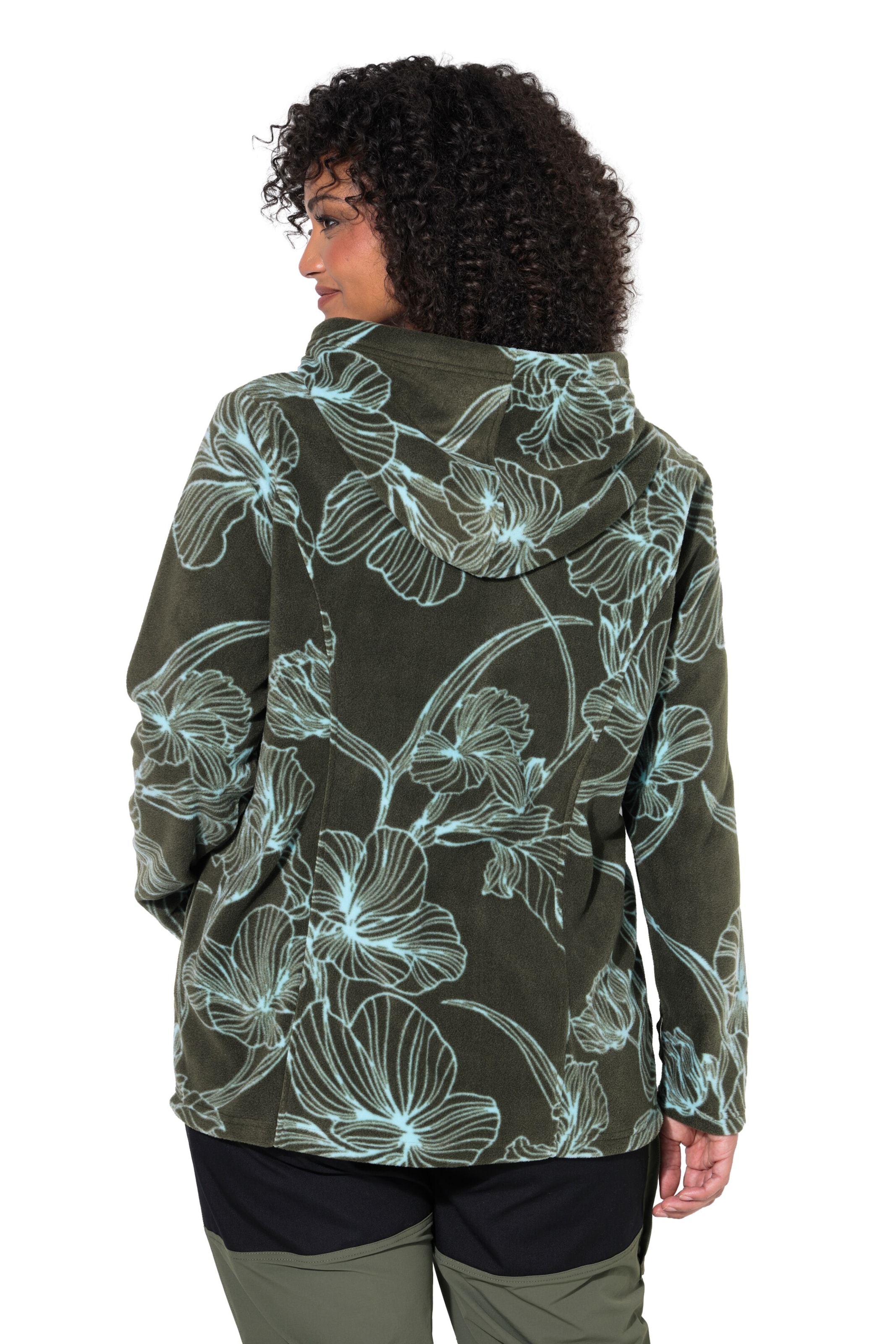 Ulla Popken Sweatjacke in Grün