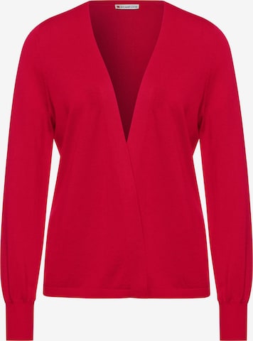 STREET ONE Knit Cardigan in Red: front