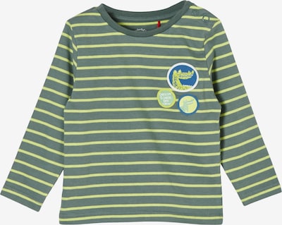 s.Oliver T-Shirt en bleu / kaki / citron vert / blanc, Vue avec produit