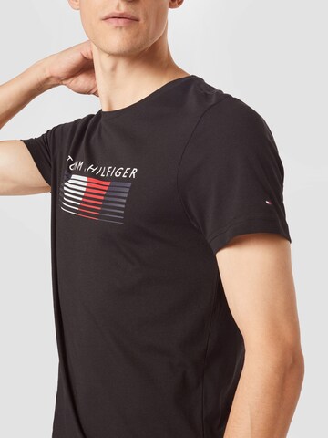 Tricou de la TOMMY HILFIGER pe negru