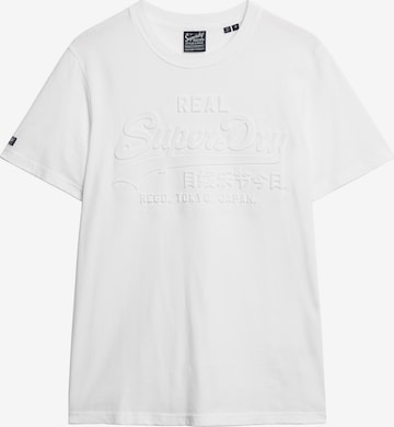 T-Shirt Superdry en blanc : devant