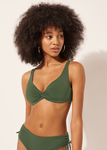 CALZEDONIA Push-up Bikinitop 'INDONESIA' in Grün