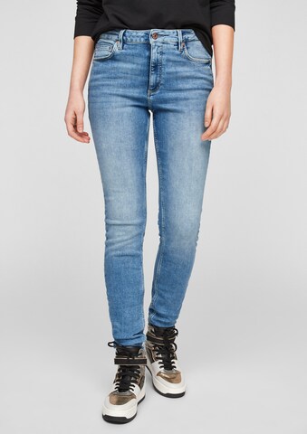 QS Skinny Jeans 'Sadie' in Blauw: voorkant