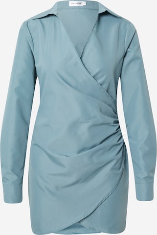 Public Desire Shirt Dress in Blue: front