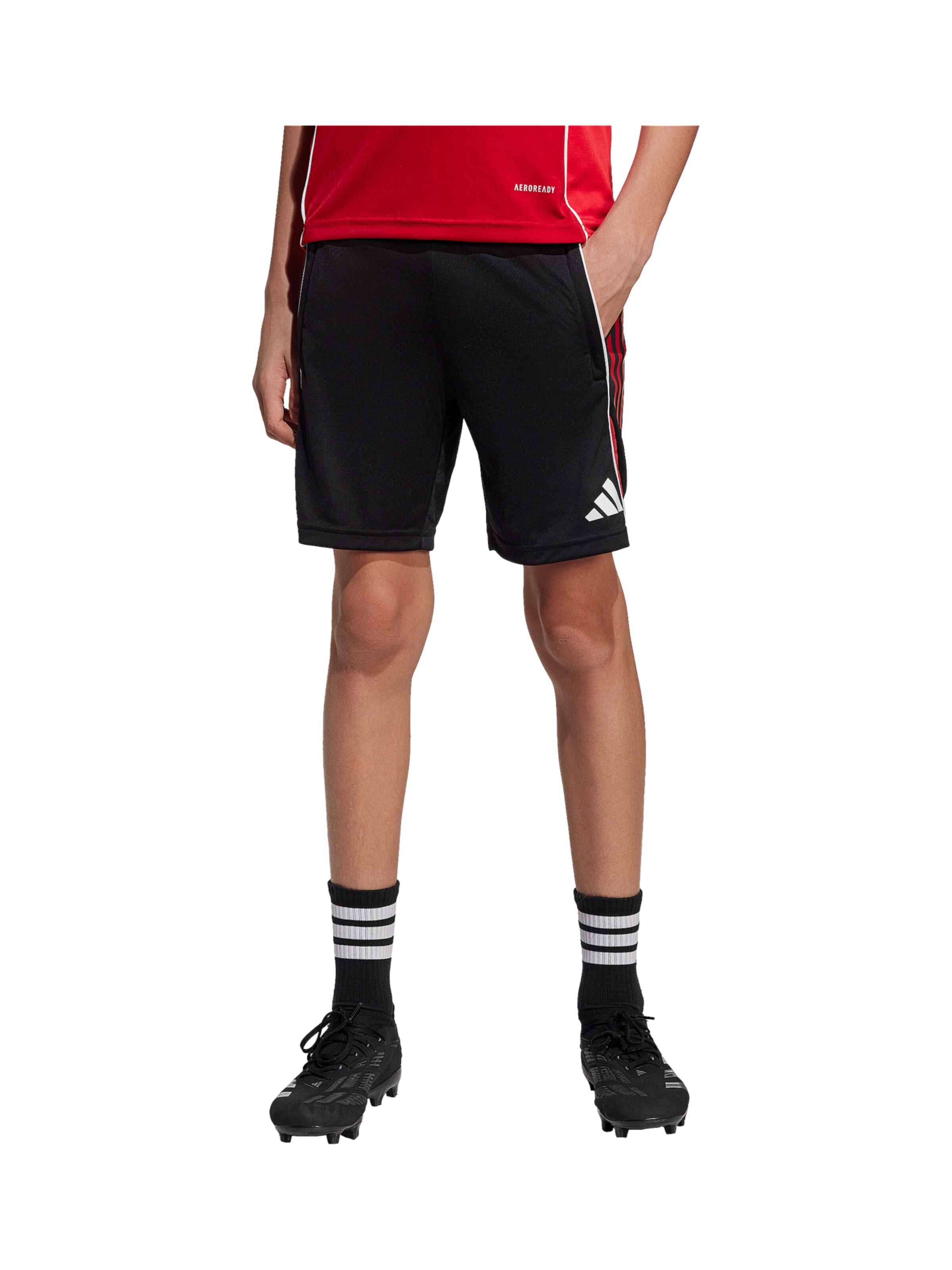 ADIDAS PERFORMANCE Regular Sportshorts 'Tiro 25' in Schwarz: Vorderseite