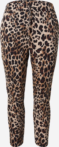 ONLY Carmakoma Слим фит Панталон 'CARGOLDTRASH CLASSIC' в кафяво: отпред