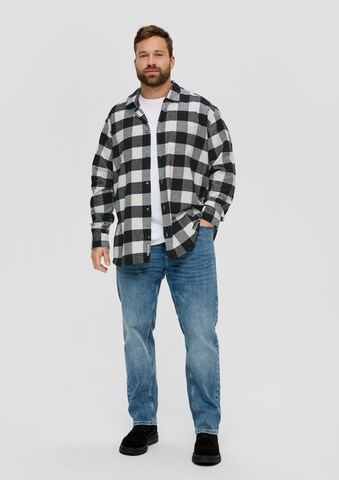 s.Oliver Men Big Sizes Regular Fit Hemd in Schwarz