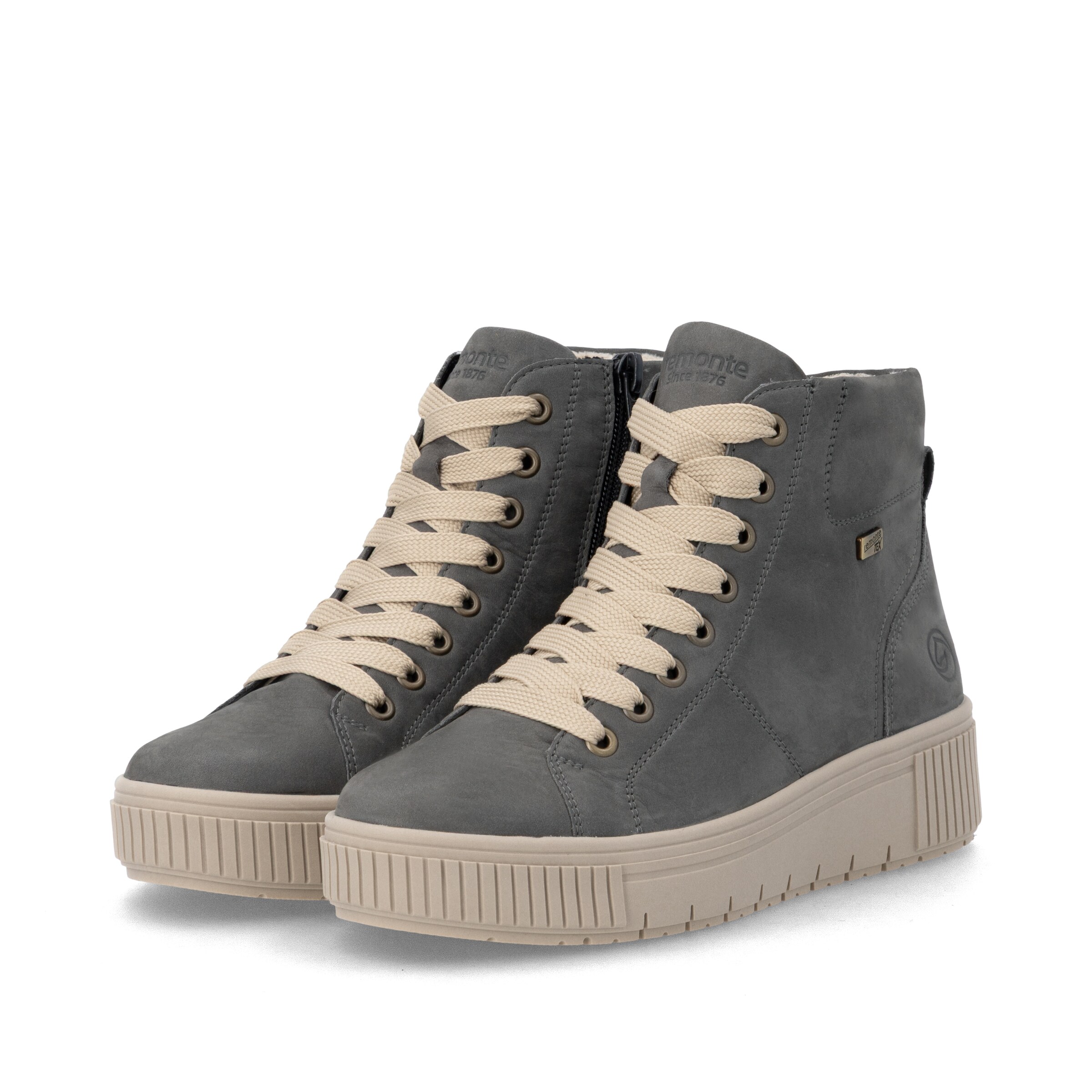 REMONTE Schnürstiefelette in Grau
