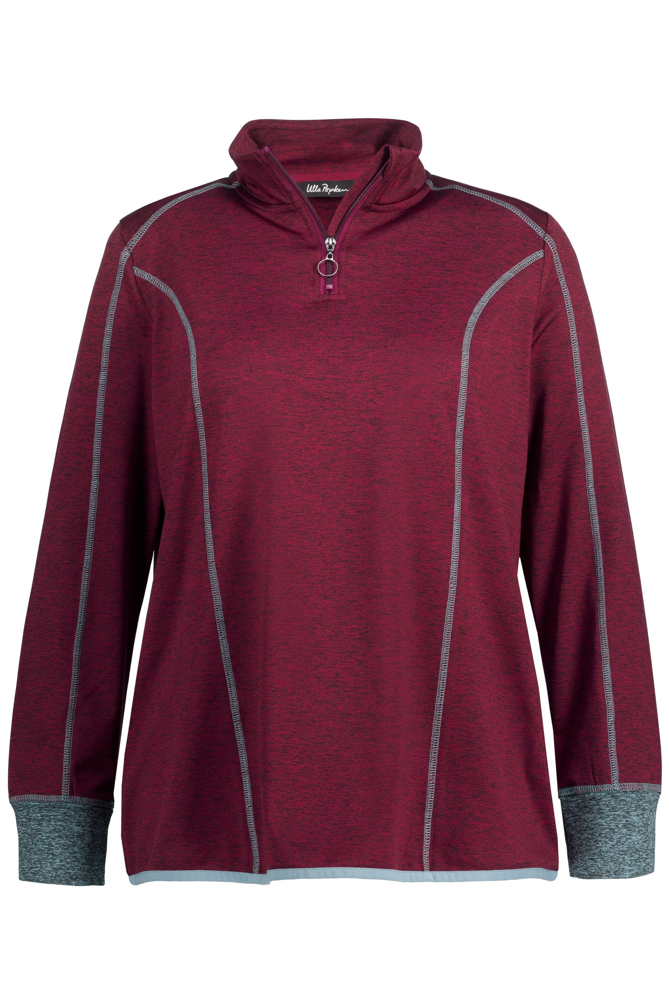 Ulla Popken Sweatshirt in Rood: voorkant