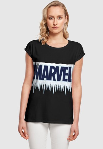 ABSOLUTE CULT Shirt 'Marvel - Icicle' in Zwart: voorkant