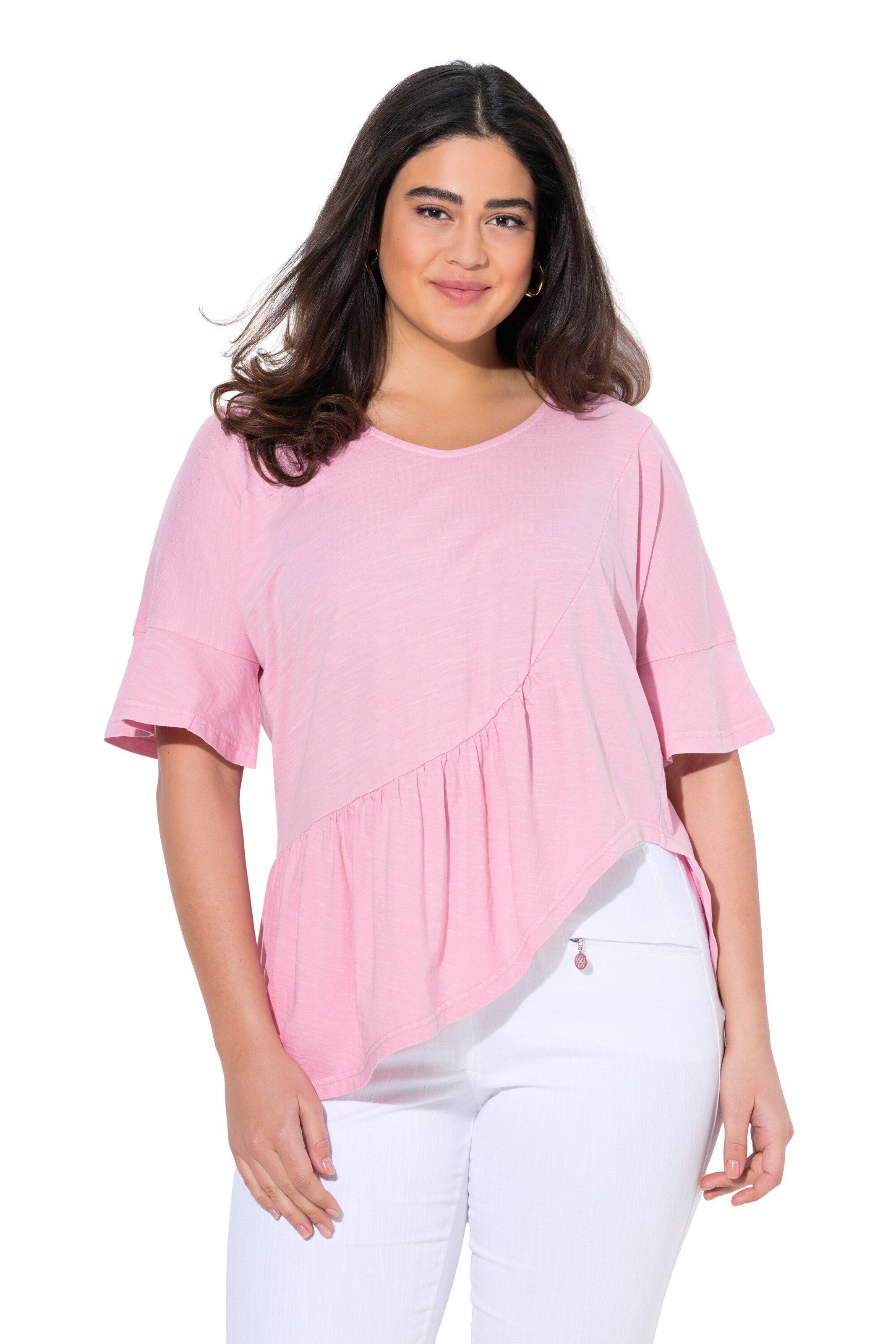 Ulla Popken Shirt in Pink: Vorderseite
