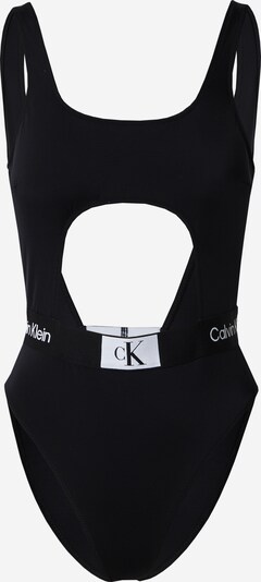 Calvin Klein Swimwear Badeanzug in schwarz / weiß, Produktansicht