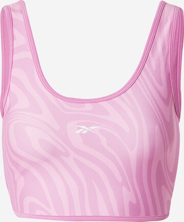 Reebok Bustier Sport-BH 'MOD SAFARI' in Pink: predná strana