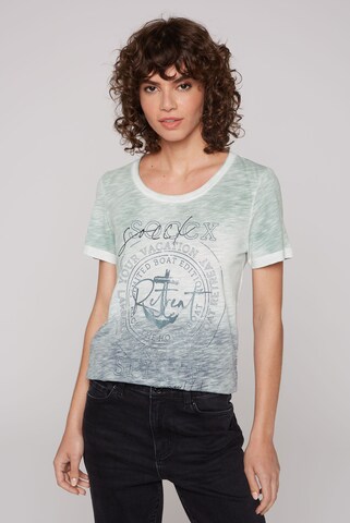 T-shirt 'Rock the Boat' Soccx en bleu : devant