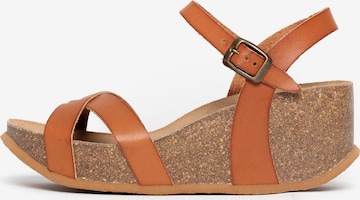 Bayton Sandaler 'Venus' i brun: forside