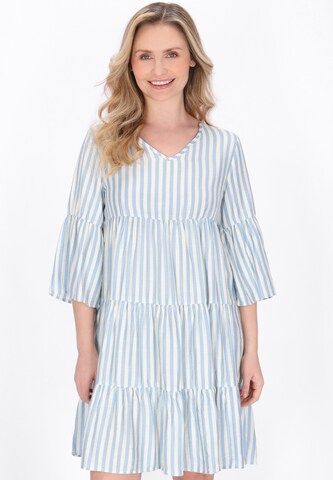 Usha Jurk in Blauw: voorkant