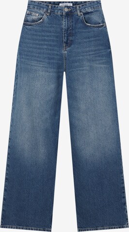 Pull&Bear Zvonové kalhoty Džíny – modrá: přední strana