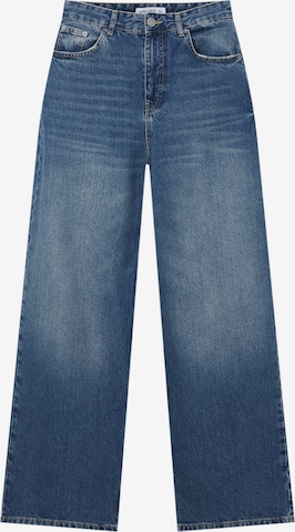 Pull&Bear Wide Leg Jeans in Blau: predná strana