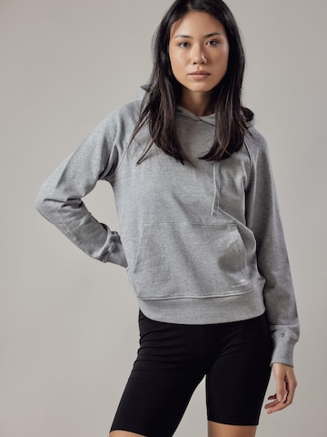 OWN Off With Nature Sweatshirt 'Felpa con Cappuccio' in Grey: front