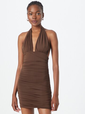 Robe Edikted en marron : devant