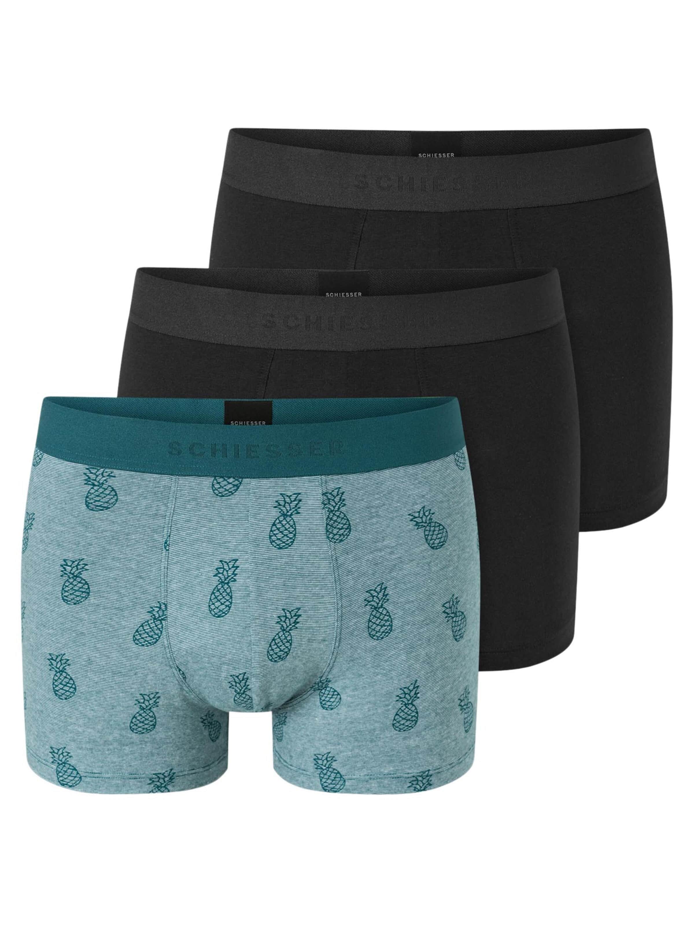 SCHIESSER Boxer shorts '95/5 Cotton' in Blue: front