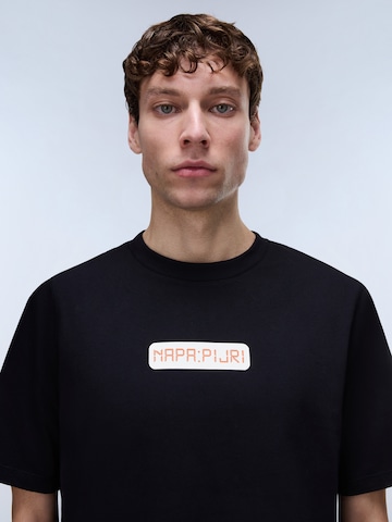 melns NAPAPIJRI T-Krekls 'S-Sol'