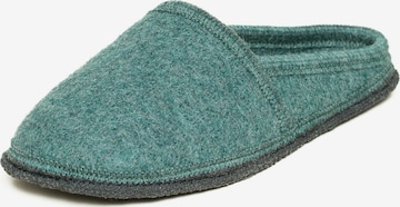 Gottstein Hausschuh 'Walkpantoffel Villach' in Grün: Vorderseite