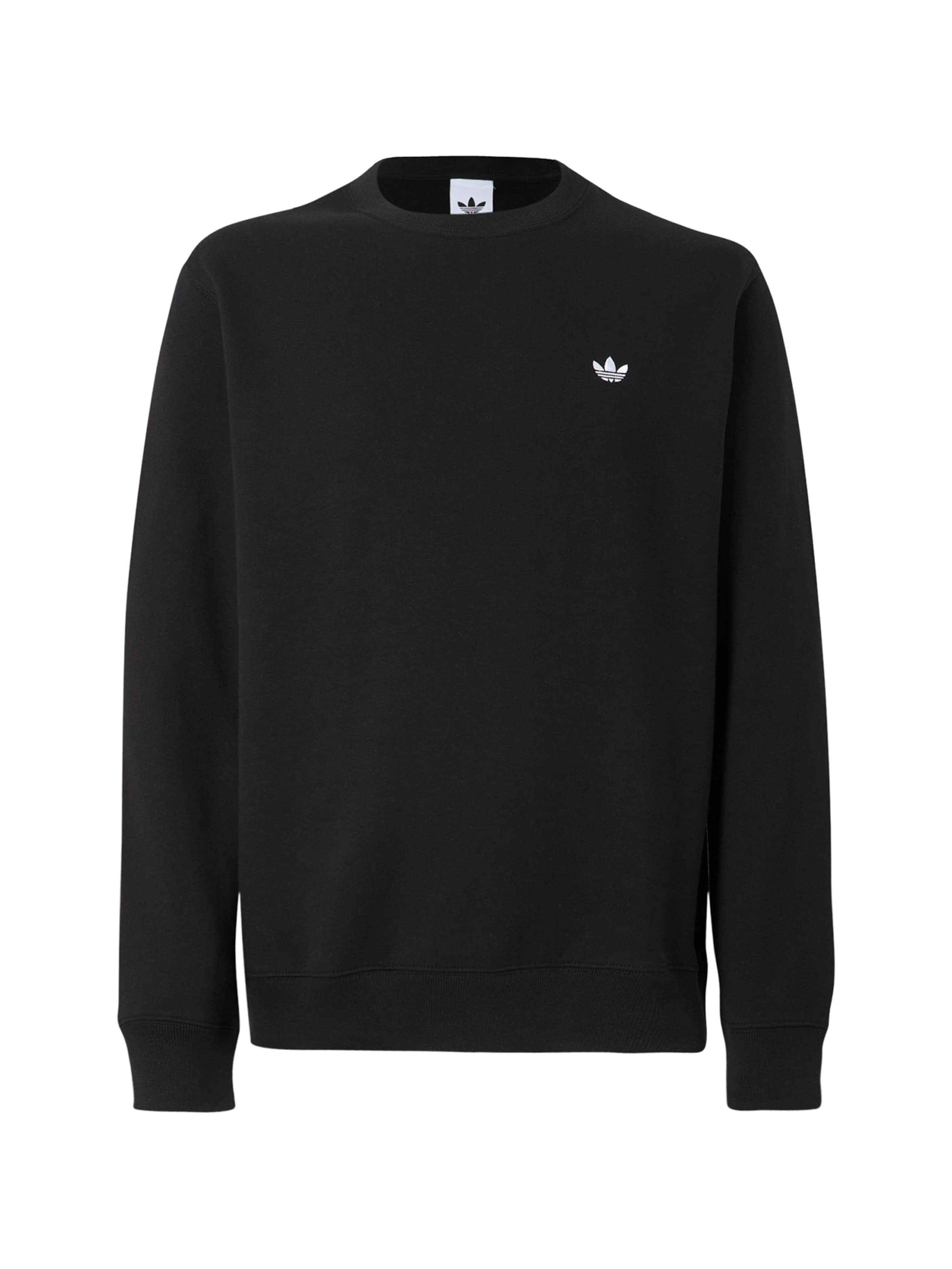 ADIDAS ORIGINALS Majica 'Trefoil Essentials' | črna barva: sprednja stran