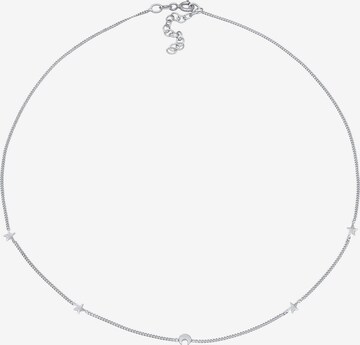 ELLI Halskette Astro, Choker, Halbmond, Sterne in Silber