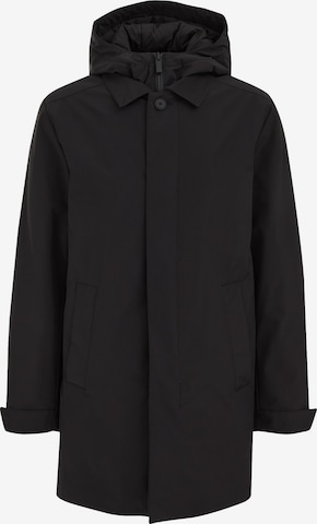 WE FashionPrijelazni kaput - crna boja: prednji dio