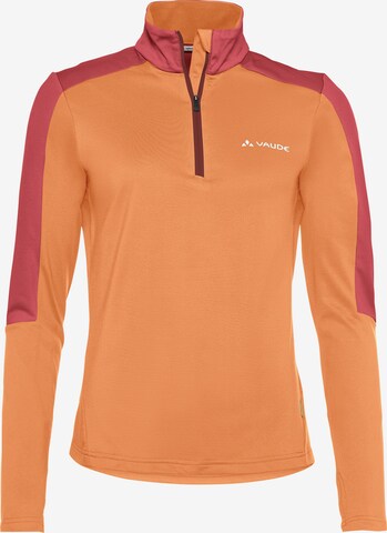 VAUDE Sportpullover 'Livigno' in Orange: predná strana